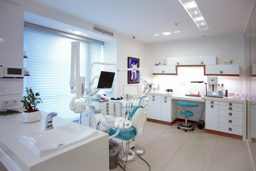 Modern Bronx dental office with dentist treating patient